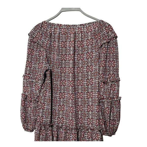 MAX STUDIO WOMENS SIZE MEDIUM FLORAL PRINT SHIFT MINI DRESS PINK WHITE NEW - Picture 6 of 11